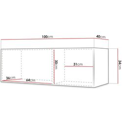 Тумба РТВ Mirjan24 Towiro Slim II 100/Slim 100 (White) Thumb