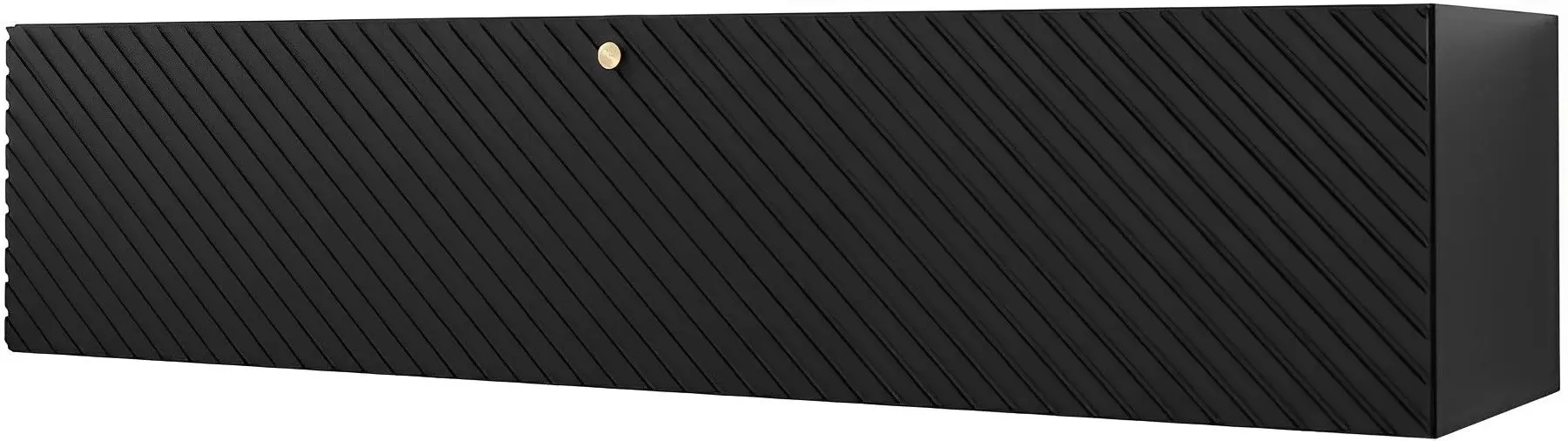 Тумба РТВ Mirjan24 Towiro Slim 150/Waldi Riflo Slim 150 (Black)