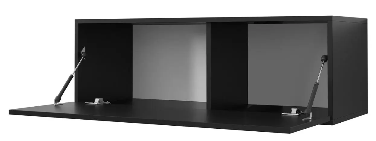 Тумба РТВ Mirjan24 Towiro Slim I/Waldi Riflo Slim 100 (Black) - 2