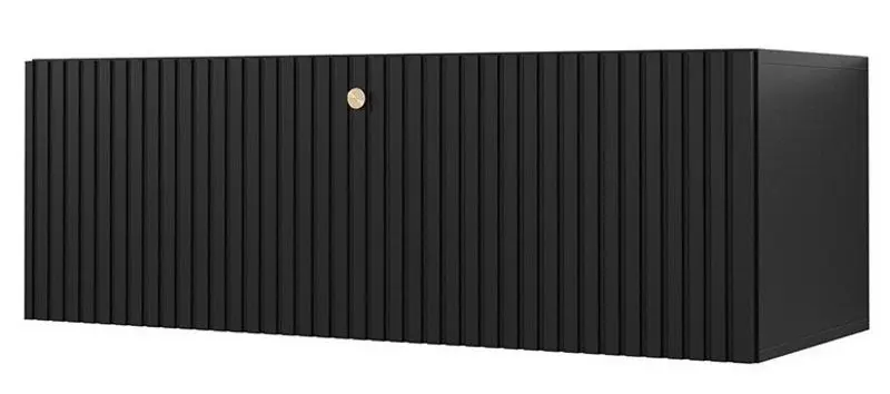 Тумба РТВ Mirjan24 Towiro Slim I/Waldi Riflo Slim 100 (Black)