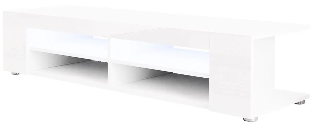 Тумба РТВ Mirjan24 Wriz/Vega I LED (White/White Gloss)