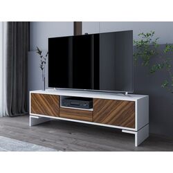 Тумба РТВ Mirjan24 Zantico/Tanir (White/Walnut) Thumb