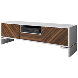Тумба РТВ Mirjan24 Zantico/Tanir (White/Walnut)