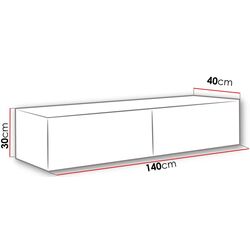 Тумба РТВ Mirjan24 Zigo/Vigo 140 (White/White Gloss) Thumb