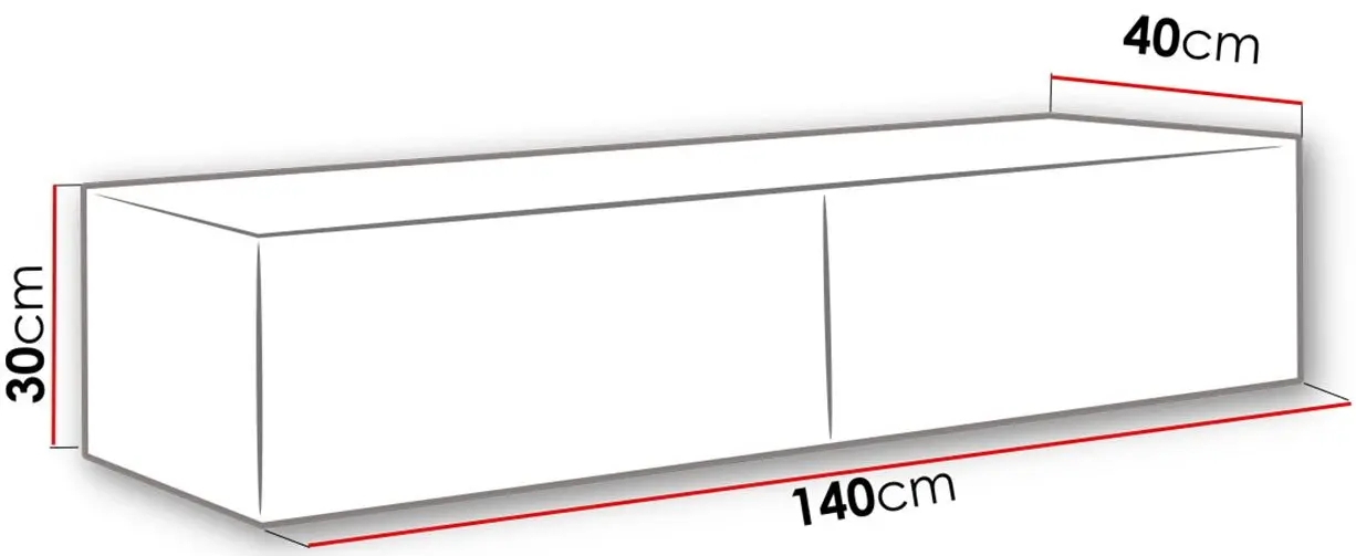 Тумба РТВ Mirjan24 Zigo/Vigo 140 (White/White Gloss) - 4