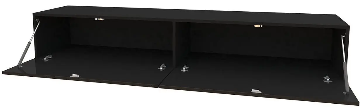 Тумба РТВ Mirjan24 Zigo/Vigo 180 (Black/Black Gloss) - 2