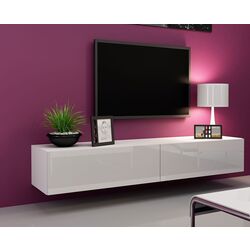 Тумба РТВ Mirjan24 Zigo/Vigo 180 (White/White Gloss) Thumb