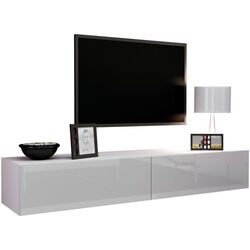 Тумба РТВ Mirjan24 Zigo/Vigo 180 (White/White Gloss)