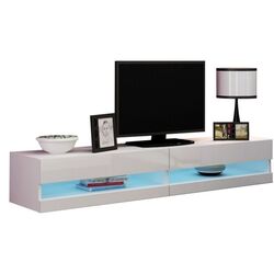 Тумба РТВ Mirjan24 Zigo/Vigo New 180 LED (White/White Gloss)