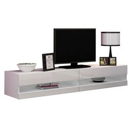 Тумба РТВ Mirjan24 Zigo/Vigo New 180 (White/White Gloss)
