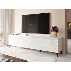 Tumba pentru TV Mirjan24 Zitok 200/Abeto 200 (White/White Gloss) Thumb