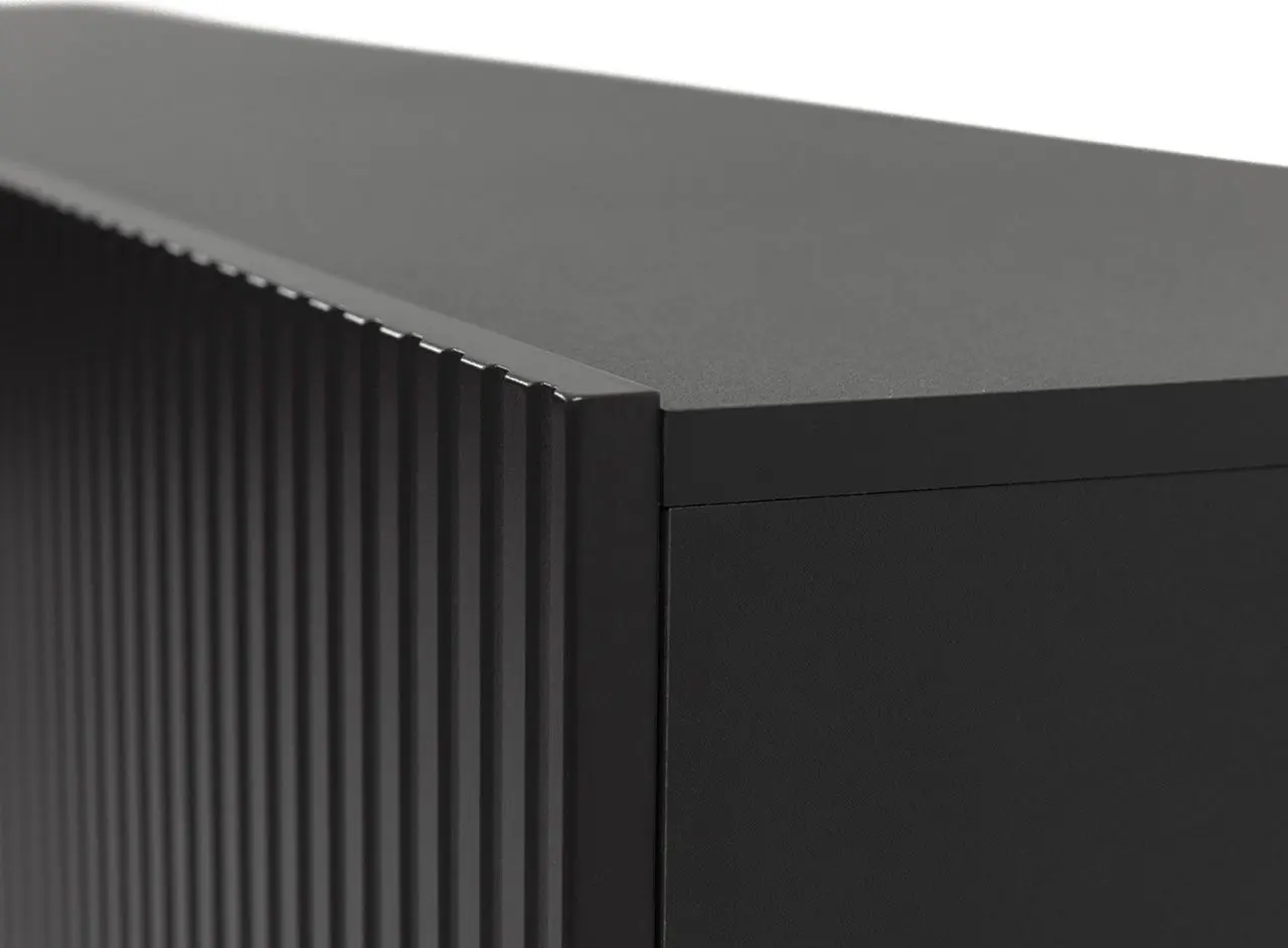 Tumba pentru TV cu biosemineu Mirjan24 Tilderi Grey 180/Vamos (Anthracite) - 4