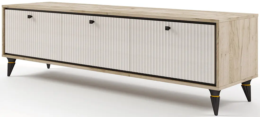 Tumba TV МЛ-Мебель Oskar №2 190m (Craft Oak Gray/Florence Oak) - 2