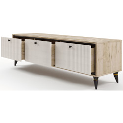 Tumba TV МЛ-Мебель Oskar №2 190m (Craft Oak Gray/Florence Oak) Thumb