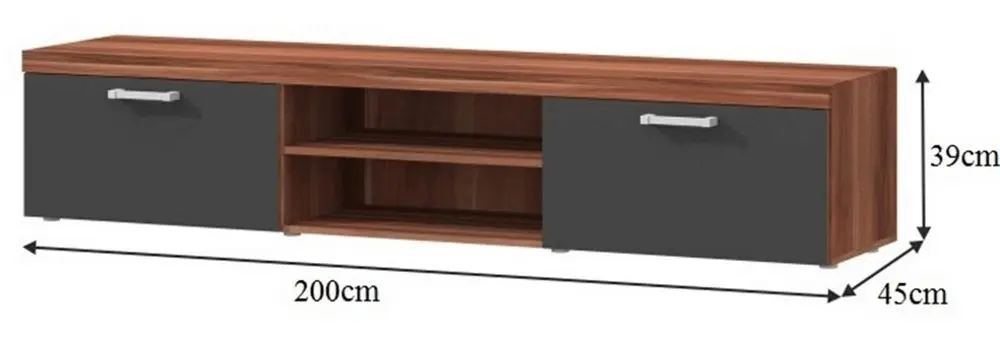 Тумба РТВ Mobhaus Cheris 8 (Plum/Graphite Gray)