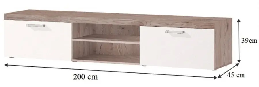 Tumba pentru TV Mobhaus Cheris 8 (San Marino/Cream) - 3