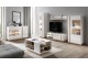 Tumba pentru TV Mobhaus City 187 (White/Grandson Oak/White Gloss)