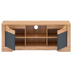 Tumba pentru TV Mobhaus Fidel B (Craft Oak Golden/Graphite Gray) Thumb