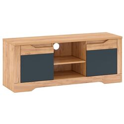 Tumba pentru TV Mobhaus Fidel B (Craft Oak Golden/Graphite Gray)