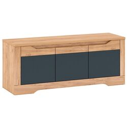 Tumba pentru TV Mobhaus Fidel J (Craft Oak Golden/Graphite Gray)