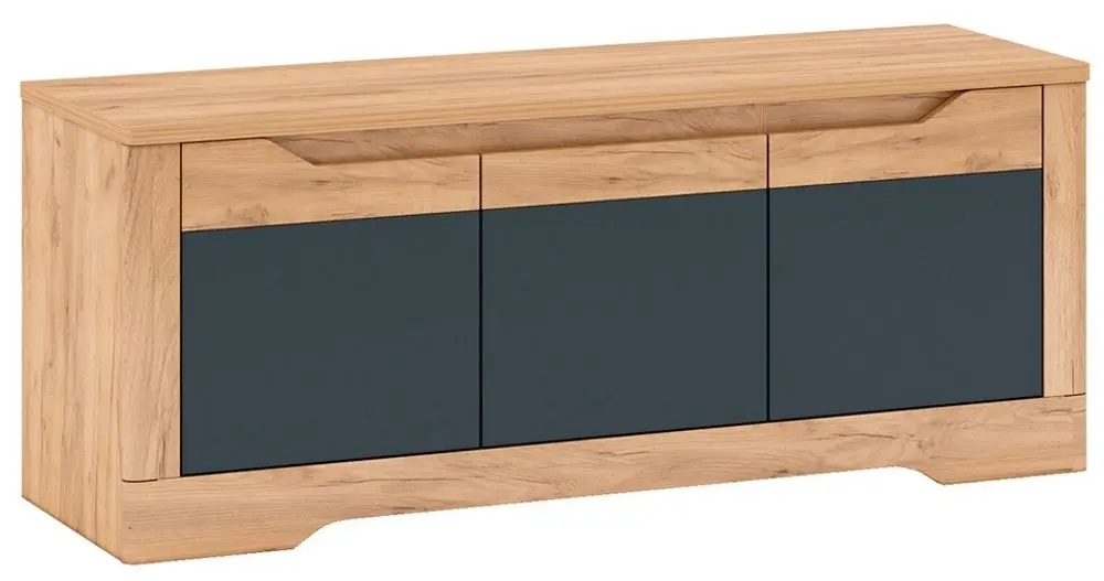 Tumba pentru TV Mobhaus Fidel J (Craft Oak Golden/Graphite Gray)