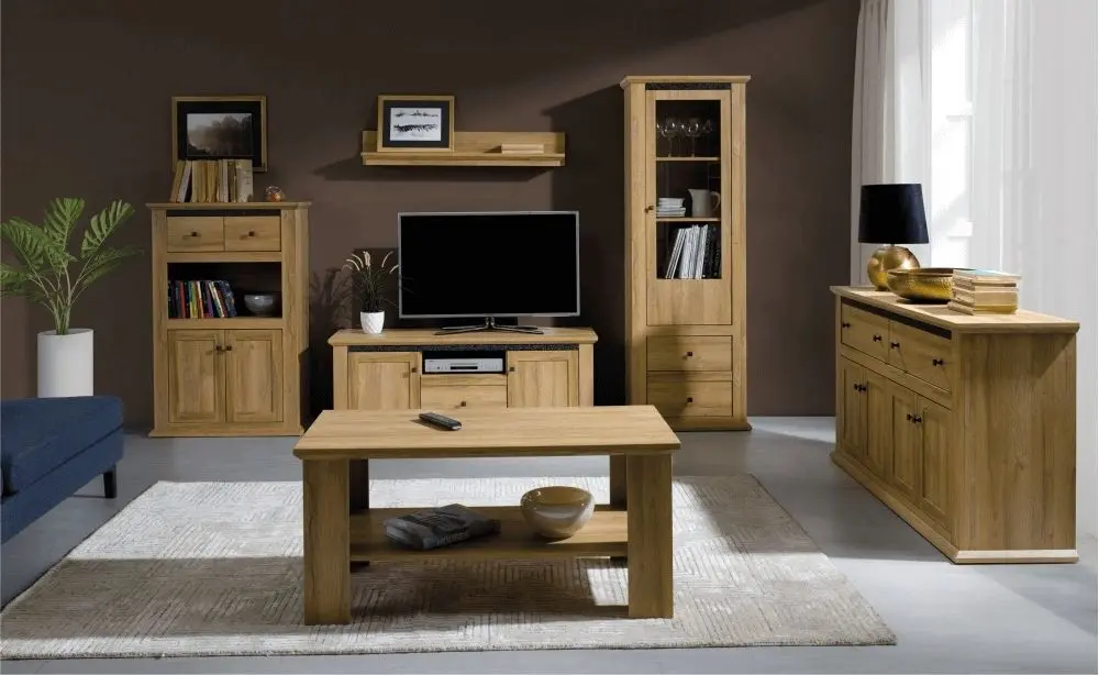 Тумба РТВ Mobhaus Leon MZ15 (Grand Oak)