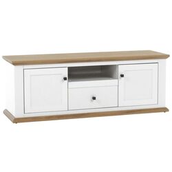 Tumba pentru TV Mobhaus Leon MZ15 (White/Grand Oak)