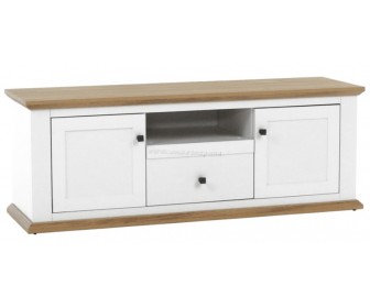 Тумба РТВ Mobhaus Leon MZ15 (White/Grand Oak)