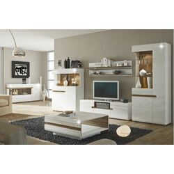 Тумба РТВ Mobhaus Lynatet Typ 50 (White High Gloss/Sonoma Oak Dark) Thumb