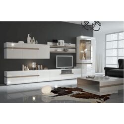 Тумба РТВ Mobhaus Lynatet Typ 50 (White High Gloss/Sonoma Oak Dark) Thumb