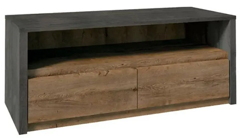 Tumba pentru TV Mobhaus Montana 130 (Lefkas Oak/Gray Smooth)