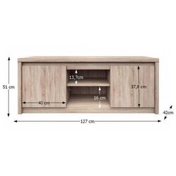 Tumba pentru TV Tempo Kondela Norty (Sonoma Oak) Thumb