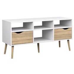 Tumba pentru TV Tempo Kondela Oslo 75391 (Sonoma Oak/White) Thumb