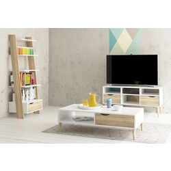 Tumba pentru TV Tempo Kondela Oslo 75391 (Sonoma Oak/White) Thumb
