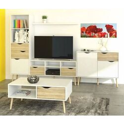 Tumba pentru TV Tempo Kondela Oslo 75391 (Sonoma Oak/White) Thumb