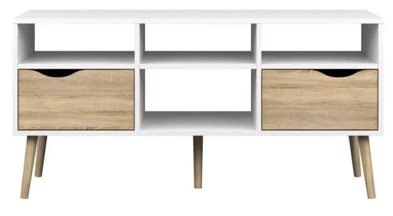 Tumba pentru TV Tempo Kondela Oslo 75391 (Sonoma Oak/White)