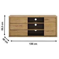 Tumba pentru TV Mobhaus Sheldon Typ 51 (Shetland Oak) Thumb