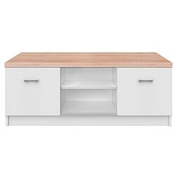 Tumba pentru TV Tempo Kondela Topty (White/Sonoma Oak)