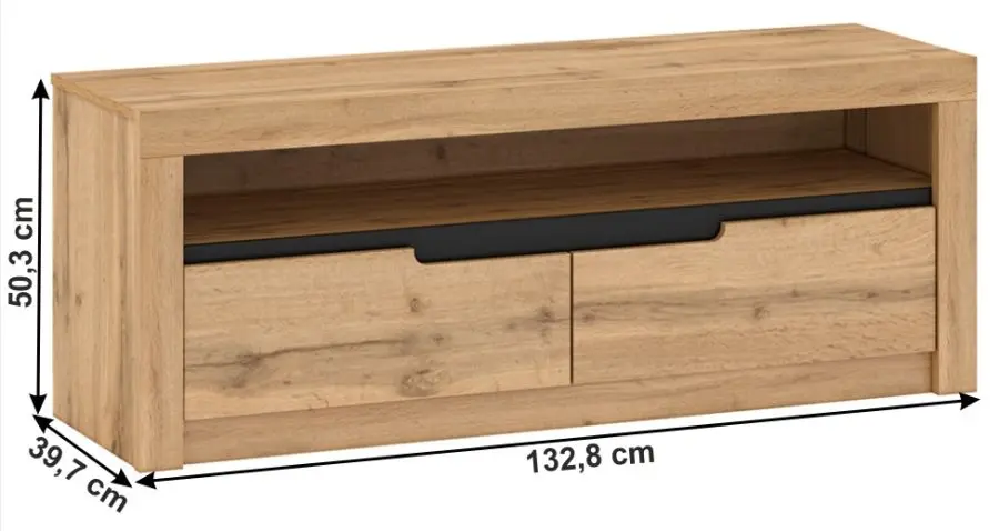 Тумба РТВ Tempo Kondela Toronta B (Wotan Oak)