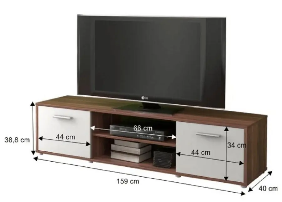 Tumba pentru TV Mobhaus Zuno New 02 (Plum/White) - 2
