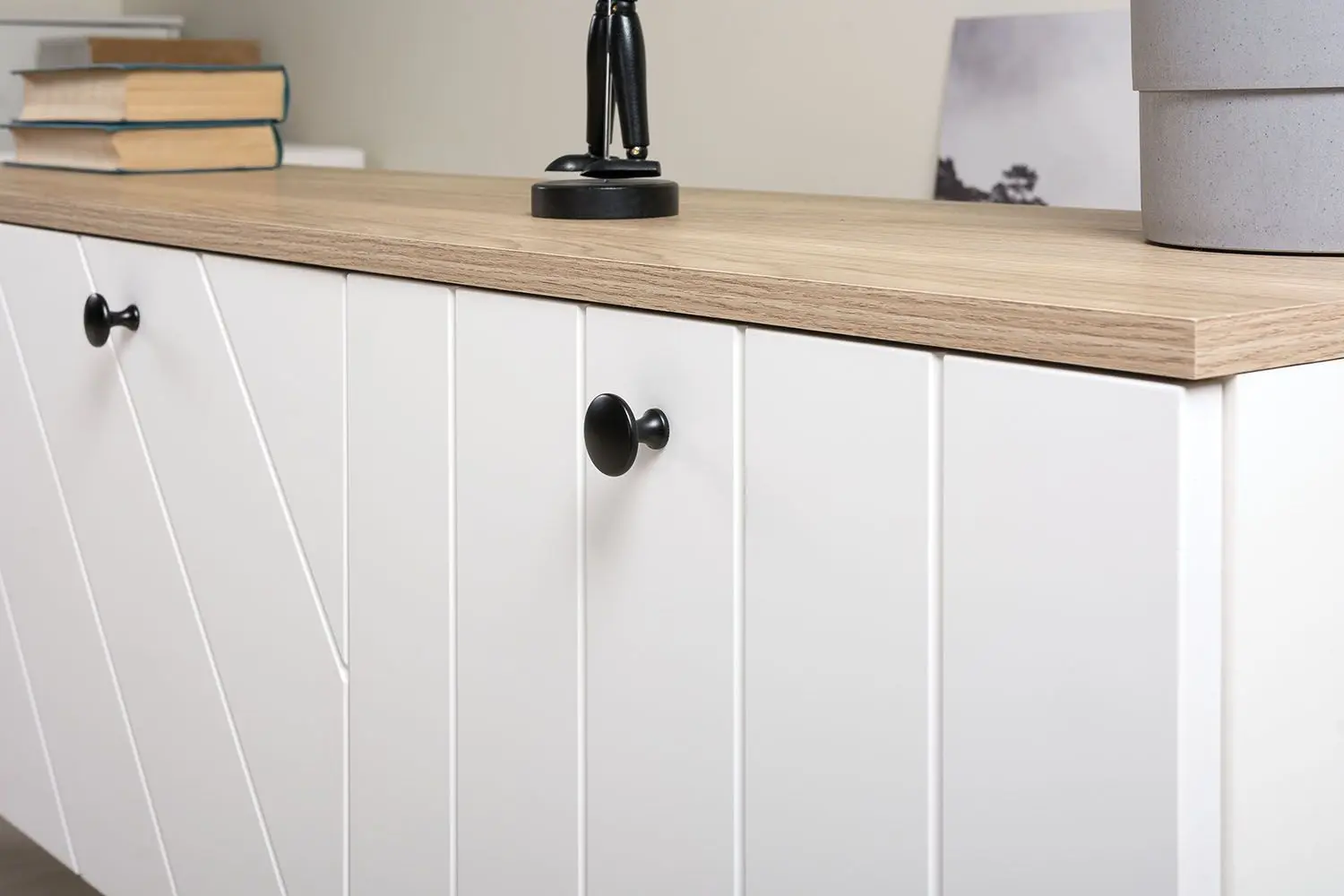 Тумба РТВ Mobi 13.267.03 (Шагрень Белый/Альберо/Милк Софт) - 4