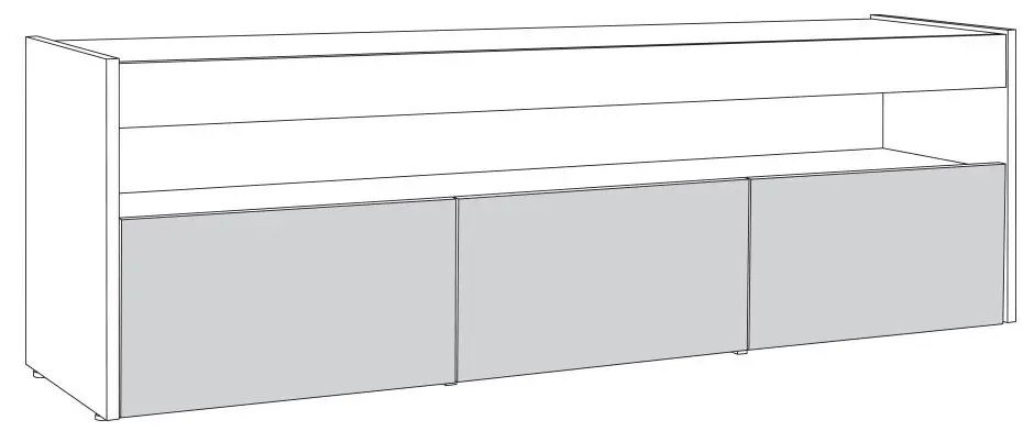 Tumba pentru TV Mobi 13.272 (White Shagreen/Intra) - 2