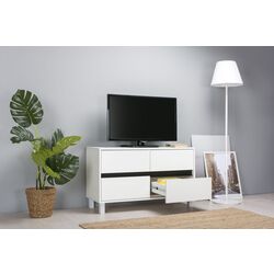Tumba pentru TV Mobi Kvadro 13.277 (White Shagreen) Thumb