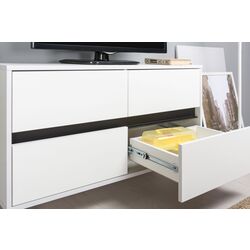 Tumba pentru TV Mobi Kvadro 13.277 (White Shagreen) Thumb