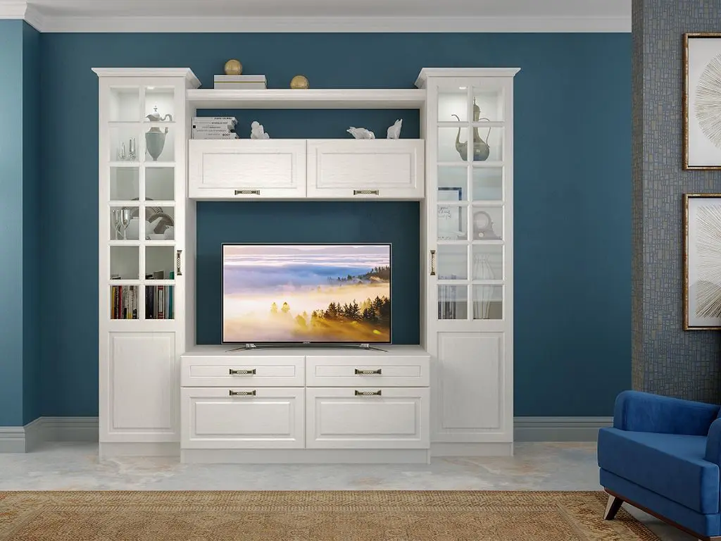 Tumba pentru TV Mobi Liverpul (White/Ash Vanilla)