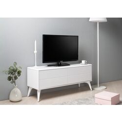 Тумба РТВ Mobi Спейс 13.269 (Белый Премиум/Белый Глянец) Thumb