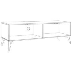 Tumba pentru TV Mobi Speys 13.64 (Premium White/Gloss White) Thumb