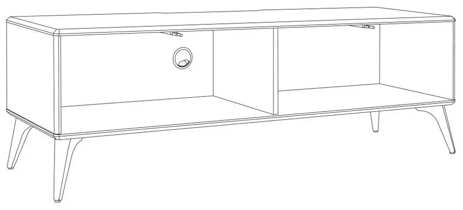 Tumba pentru TV Mobi Speys 13.64 (Premium White/Gloss White)