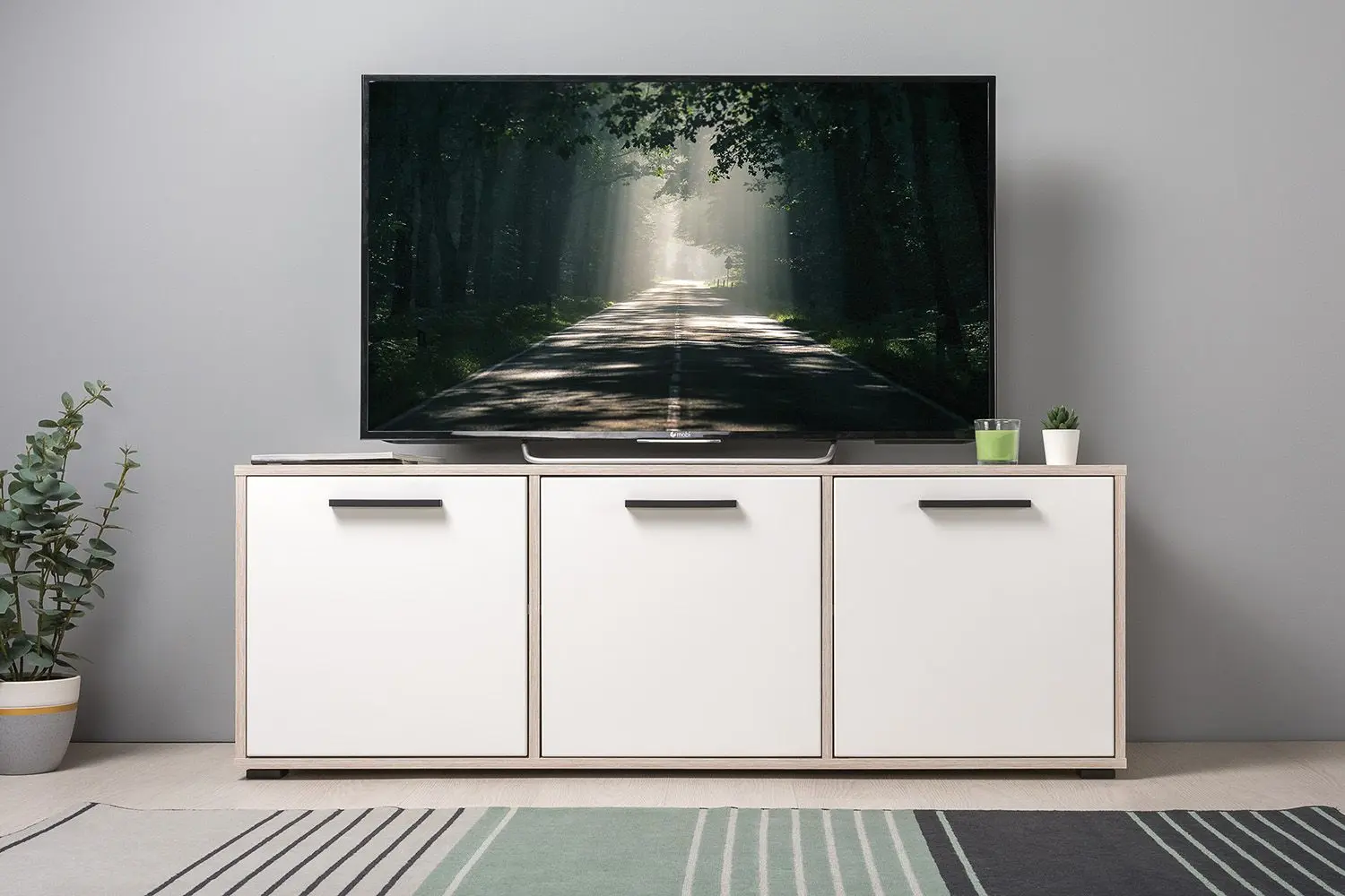 Tumba pentru TV Mobi Vintaj 13.283.02 (Vintage/Milk Soft)