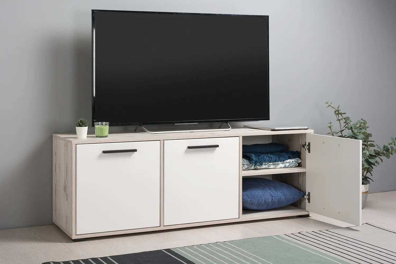 Tumba pentru TV Mobi Vintaj 13.283.02 (Vintage/Milk Soft)